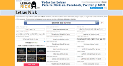 Desktop Screenshot of letrasnick.com